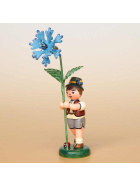 Blumenkind Junge mit Kornblume