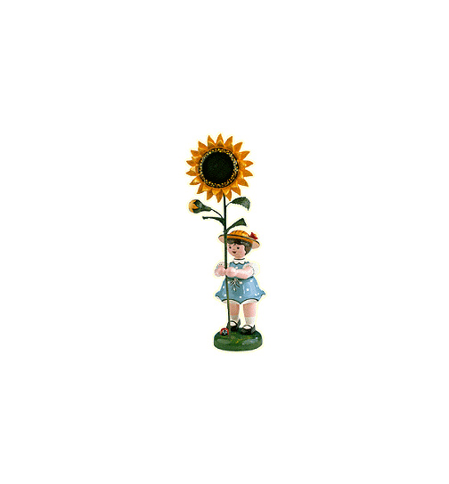 Blumenkind Mädchen mit Sonnenblume